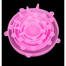 Kit 12 Tampas Silicone Universal Reutilizável