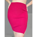 Saia Midi Canelada Tricot