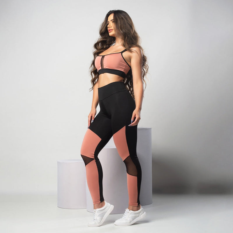 Conjunto Fitnes (Legging Tule + Top)