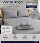 Lençol 400 Fios + 2 Fronhas