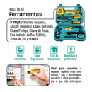 Kit Maleta de Ferramentas 9 em 1 Portátil
