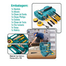 Kit Maleta de Ferramentas 9 em 1 Portátil