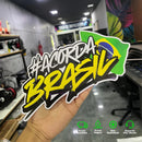 2 Adesivos Acorda Brasil