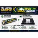 Adesivo Automotivo Deus Pátria Família Liberdade Impermeável Proteção UV