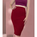 Saia Midi Canelada Tricot