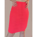 Saia Midi Canelada Tricot