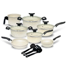 Jogo de Panelas 10 Peças Antiaderente com Tampa de Vidro